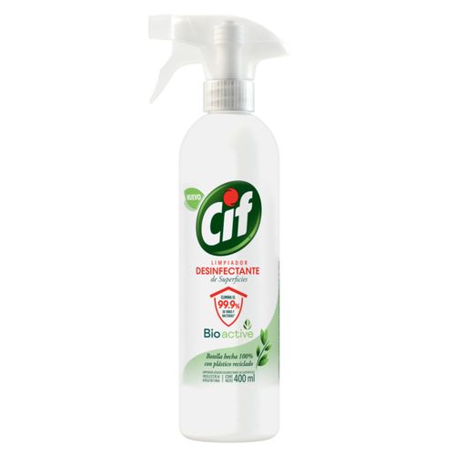 DESINFECTANTE CIF LIMPIADOR BIO ACTIVE GATILLO 400ML