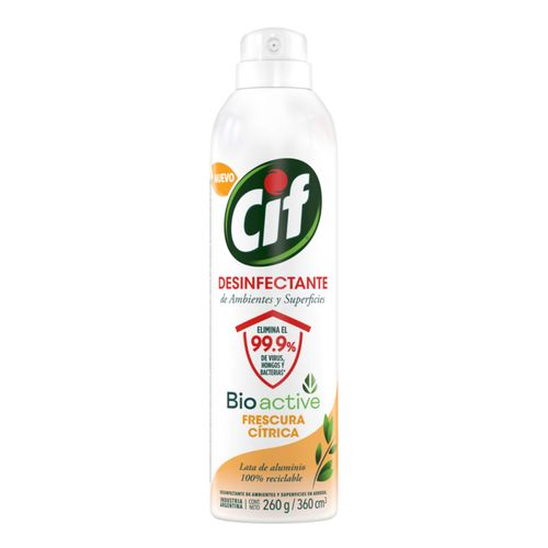 DESINFECTANTE CIF CITRICO BIO ACTIVE AEROSOL 360CC