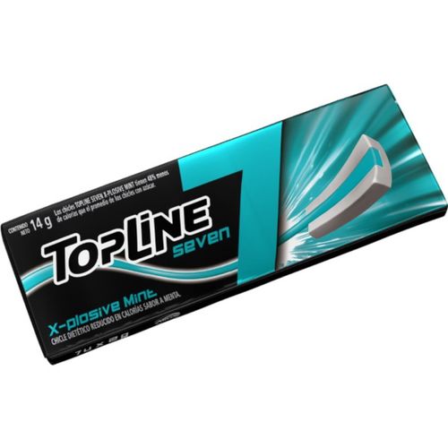 Chicle Topline 7 Menta 14Gr