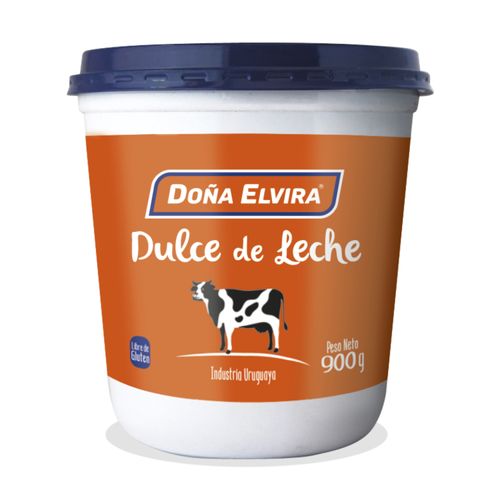 Dulce De Leche Doña Elvira Pote Plastico 900G Libre De Glute