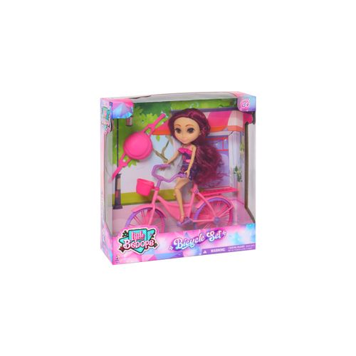 MUÑECA 900193 LITTLE BEBOPS CON BICICLETA Y CASCO