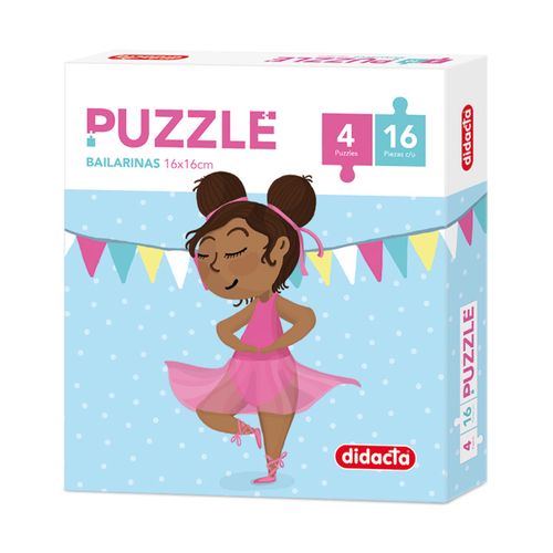 PUZZLE DIDACTA 4X16PIEZAS BAILARINA