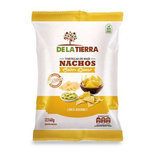 Snack De La Tierra Nachos Queso Flowpack 140Gr