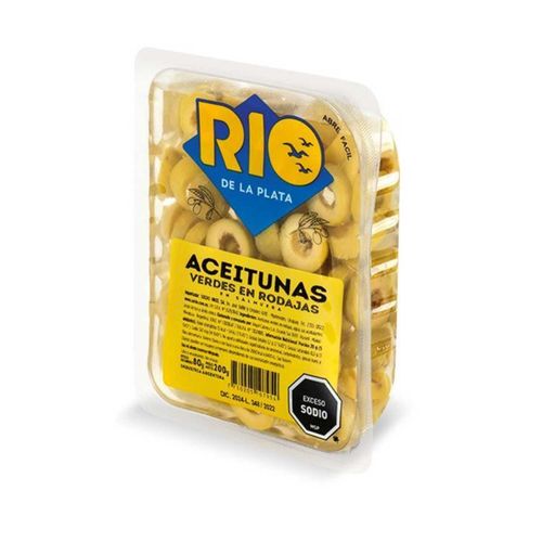 Aceitunas Verde Rio De La Plata En Rodojas 200 g