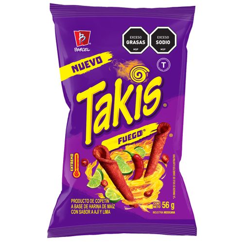 SNACKS TAKIS FUEGO 56GR