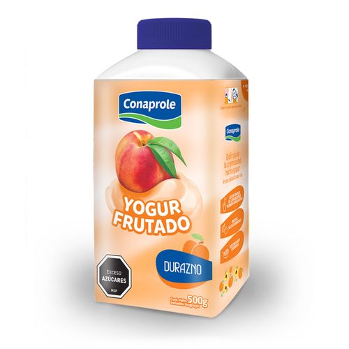 Yogur Conaprole Batido Integral Frutado Durazno Tetra 500Gr
