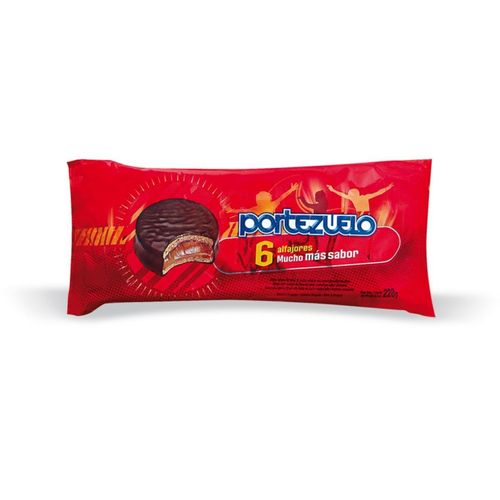 Alfajor Portezuelo Chocolate X6Un