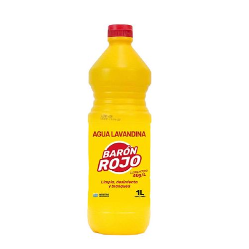 AGUA LAVANDINA BARON ROJO SOLUCION 1LT