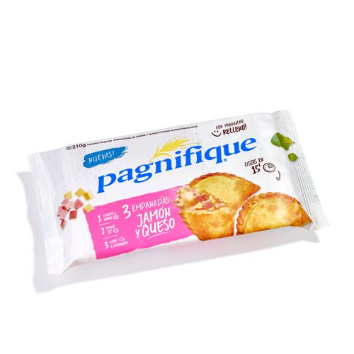 EMPANADAS PAGNIFIQUE JAMON Y QUESO 3UN