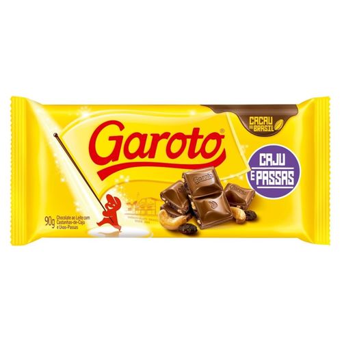 CHOCOLATE GAROTO TABLETA CASTAÑAS 150GR