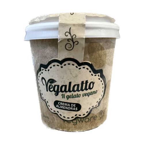 HELADO VEGALATTO 350CC SIN AZUCAR CREMA DE ALMENDRAS POTE