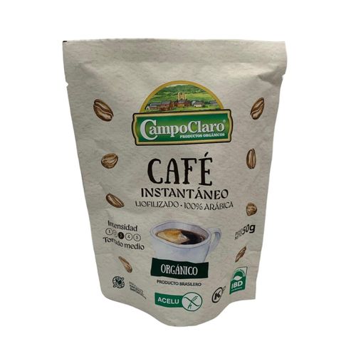 CAFE CAMPO CLARO INSTANTANEO ORGANICO DOYPACK 50GR