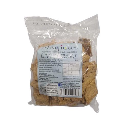 GALLETAS MAGICAS LINO Y GIRASOL INTEGRALES 180GR