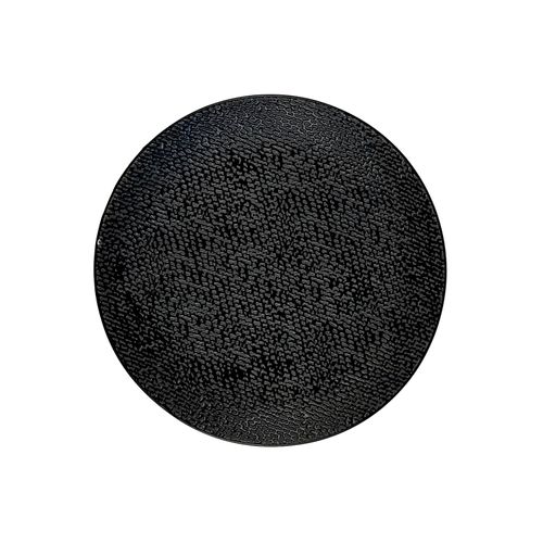PLATO CELESTE 24MA002-2 POSTRE,STONE NEGRO CERAMICA 20CM