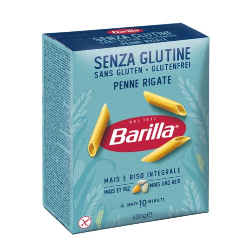 Fideo Barilla Sin Gluten Penne Rigate 400Gr