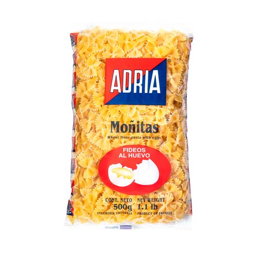 Fideos Adria Corbatita 500Gr .