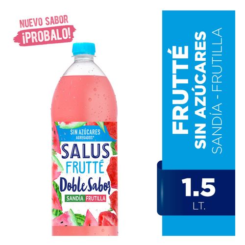 AGUA SALUS FRUTTE SIN AZUCAR SANDIA FRUTILLA 1.5LT