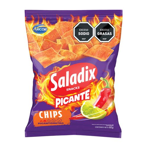 SNACKS SALADIX CHIPS PICANTE 60GR