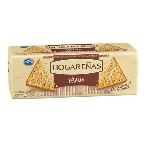 Galleta Arcor Hogareñas Sesamo 167Gr