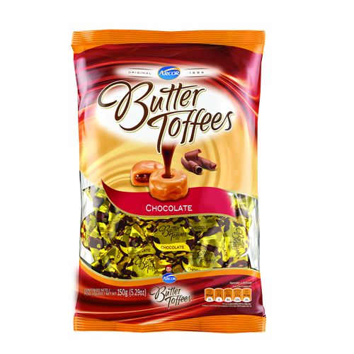 Caramelo Arcor Butter Toffee Chocolate 150Gr