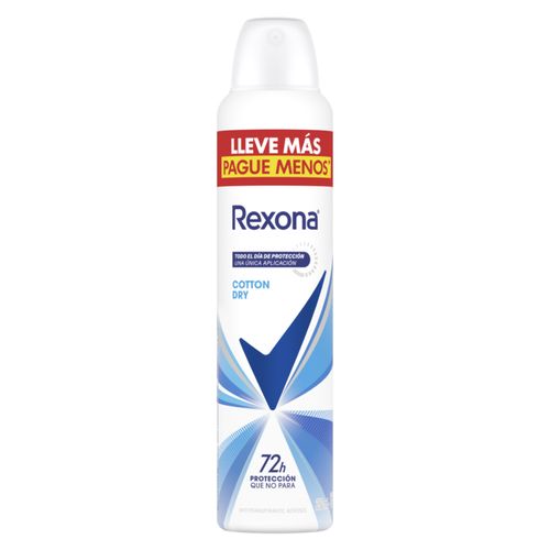 DESODORANTE REXONA COTTON DRY AEROSOL 250ML