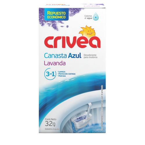 Desodorante P/Inodoro Crivea Azul Activo Lavanda Recarga