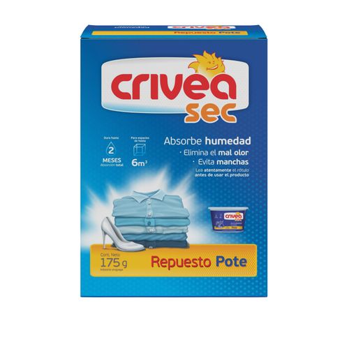 Absorbe Humedad Crivea Sec Repuesto 180Gr
