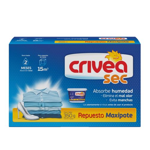 Absorbe Humedad Crivea Sec Maxi Repuesto 350Gr