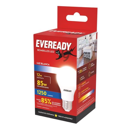 LAMPARA EVEREADY E303958900 LED 12W FRIA
