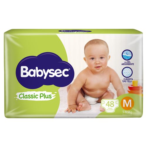 Pañal Babysec Classic Plus M X48