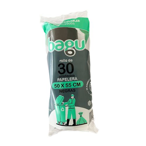 Bolsas Bagu Para Residuos Negra 50X55 X 30 Unid En Rollo
