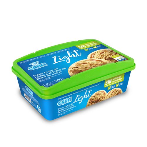 Helado Crufi Diet 1Lt Dulce De Leche C/Salsa