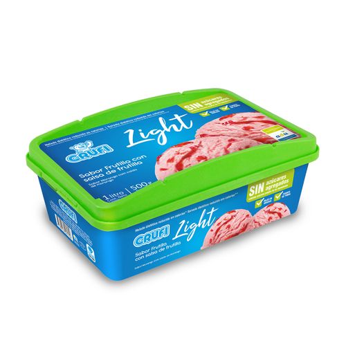 Helado Crufi Diet Frutilla C/Salsa 1Lt
