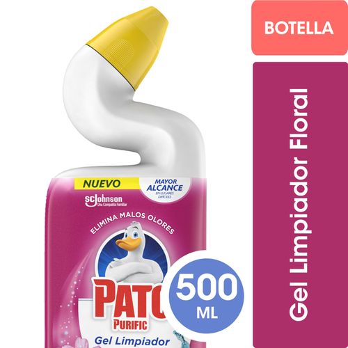LIMPIADOR PATO INODORO FLORAL BOTELLA 500ML