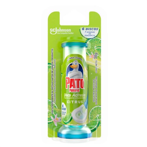 DISCO ADHESIVO PATO TOILET ENCANTO CITRUS 36ML REPUESTO