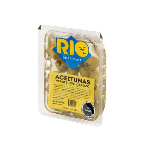 Aceitunas Verde Rio De La Plata Con Carozo Sachet 200 g