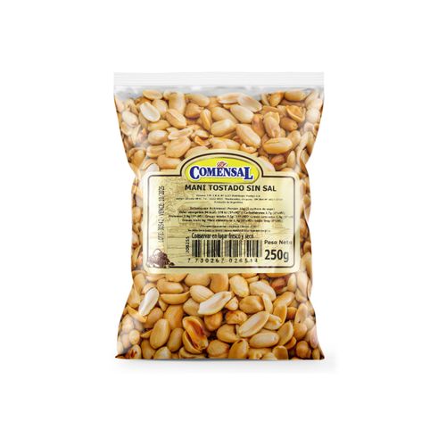 MANI EL COMENSAL SIN SAL TOSTADO 250GR