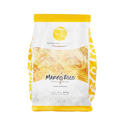 Fideos Marcopolo Premium Al Huevo Tallarin 500Gr