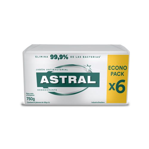 Jabon De Tocador Astral Plata 125Gr X6Un 20%Descuento