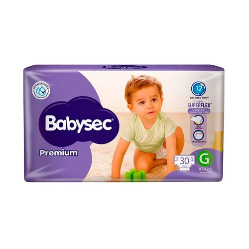 Pañal Babysec Premium G Hiper Pack 30Un
