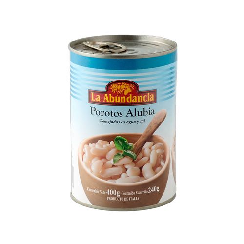 Poroto La Abundancia Alubia Lata 400Gr .