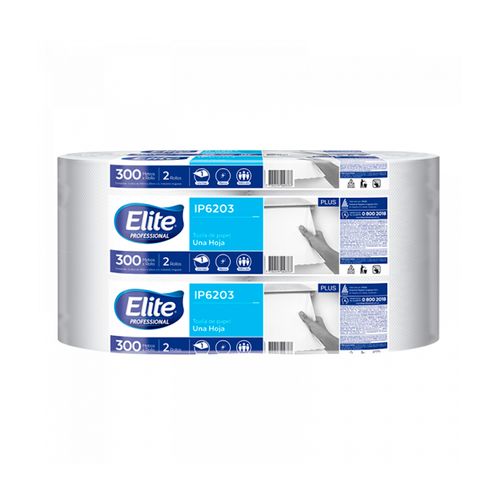 Toalla Elite De Cocina Blanca Plus 300Mt Alto Metraje