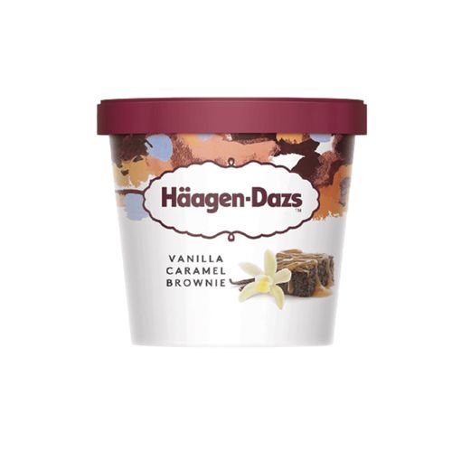Helado Haagen Dazs Mini Cup Vainilla Caramel Brownie 100Ml
