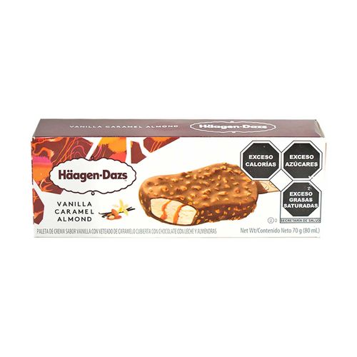 Helado Haagen Dazs Barrita Crema Y Almendras 80Ml