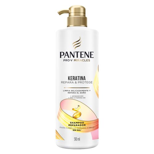SHAMPOO PANTENE KERATINA CON KERATINA Y SIN SAL 510ML
