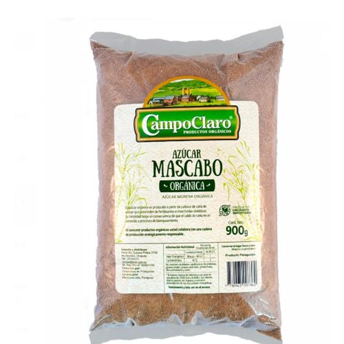 AZUCAR CAMPO CLARO MASCABO ORGANICA 900GR