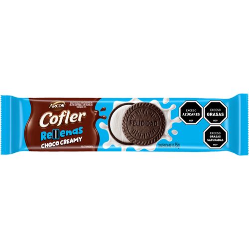 GALLETA COFLER RELLENAS CHOCOLATE RELLENA VAINILLA 85GR