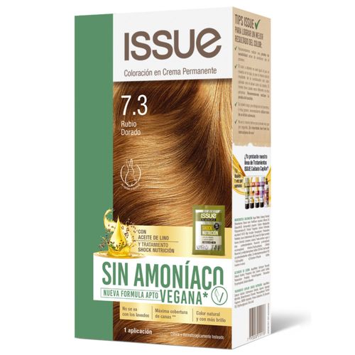 COLORACION ISSUE SIN AMONIACO,VEGANO N*7.3 KIT C10 34GR