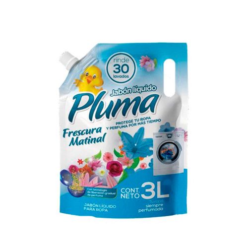 JABON LIQUIDO PLUMA FRESCURA MATINAL 3LT