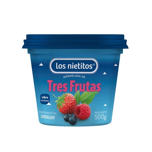 Mermelada Los Nietitos 3 Frutas 500 g